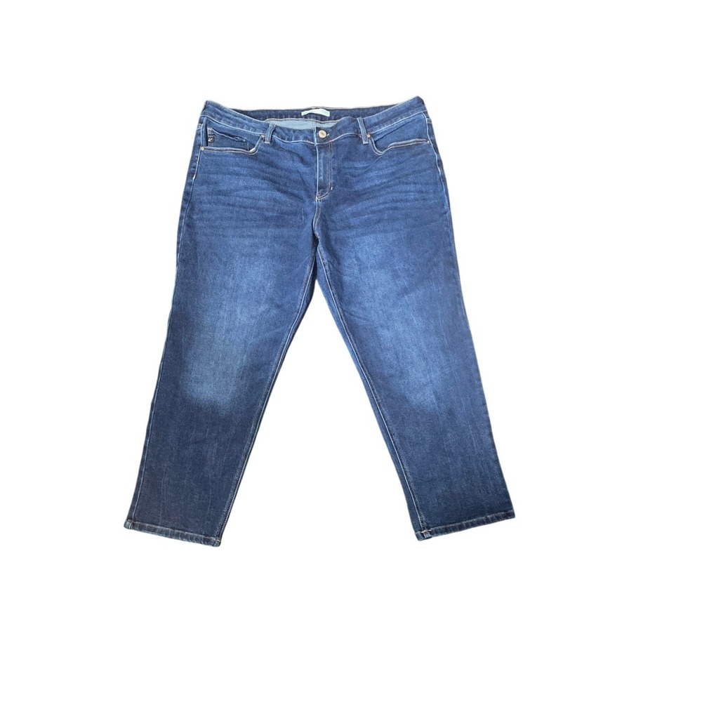 KanCan for Maurices Wide Leg Jeans Womens 22 Dark Wash Stretch Denim Casual